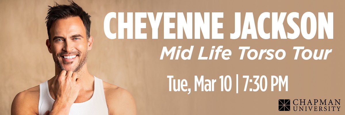 Cheyenne Jackson | Mid Life Torso Tour | Tue, Mar 10 | 7:30 PM | Portrait photo of Cheyenne Jackson.