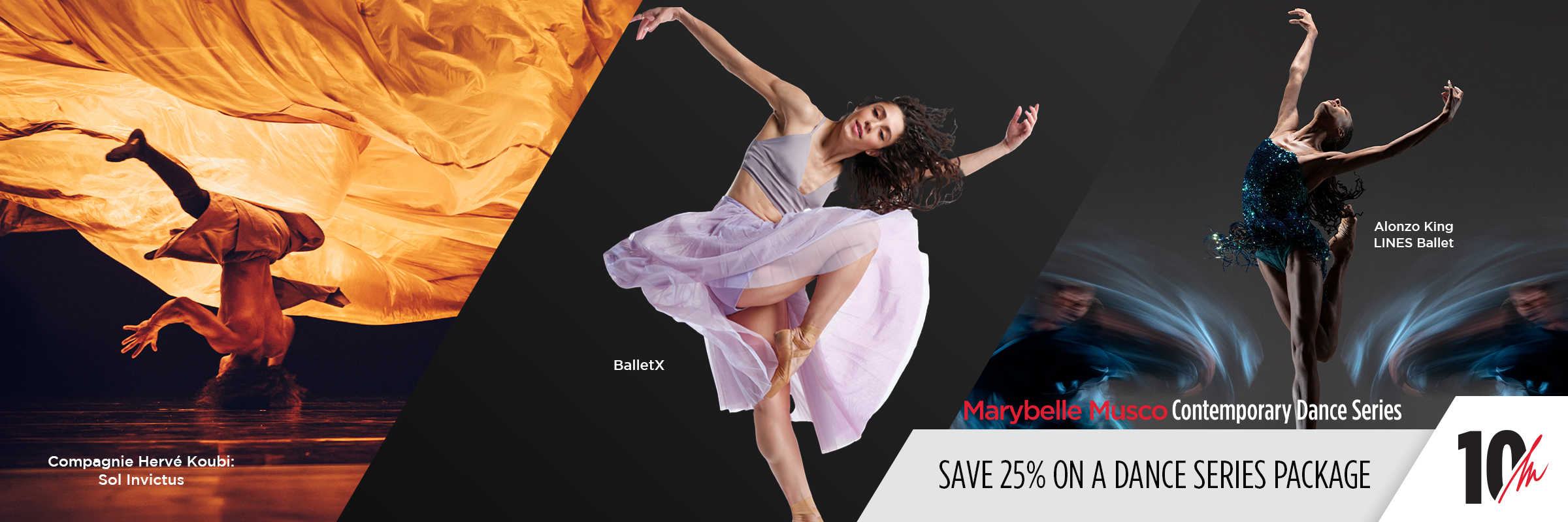 Musco Center 2026-27 dance package banner